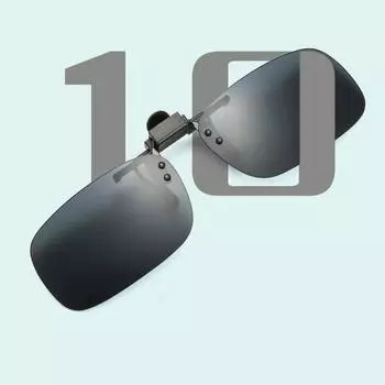 Зажим для солнцезащитных очков для вождения в режиме дневного и ночного видения, откидной зажим для солнцезащитных очков с антибликовым покрытием