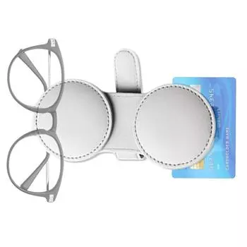 Зажим для солнцезащитных очков на козырек автомобиля, магнитный зажим для очков на козырек автомобиля, круглый держатель для солнцезащитных очков в автомобиле, зажимы для автомобильного крепления с двумя концами чёрный