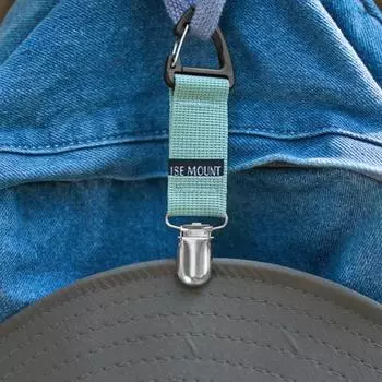 Зажим для соломенной шляпы на открытом воздухе, портативный сверхмощный ремень с пряжкой для рук, многофункциональная перчатка, полотенце, держатель для солнцезащитной шляпы, зажим для переноски синий