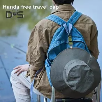 Зажим для соломенной шляпы на открытом воздухе, портативный сверхмощный ремень с пряжкой для рук, многофункциональная перчатка, полотенце, держатель для солнцезащитной шляпы, зажим для переноски жёлтый