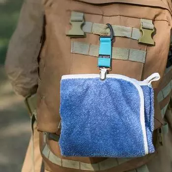 Зажим для соломенной шляпы на открытом воздухе, портативный сверхмощный ремень с пряжкой для рук, многофункциональная перчатка, полотенце, держатель для солнцезащитной шляпы, зажим для переноски жёлтый