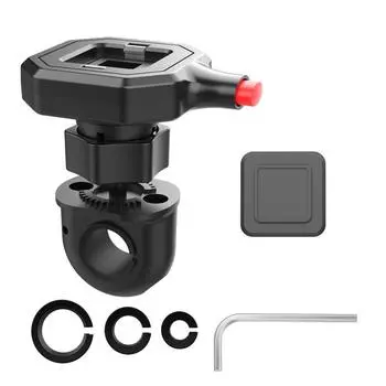 Зажим для сотового телефона на руль мотоцикла, держатель для сотового телефона, легкие, прочные подставки для сотовых телефонов, зажим для крепления телефона, надежный и чёрный