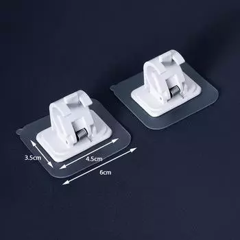 Зажим для стержня Самоклеящийся зажим Крючок-держатель Настенный кронштейн для карниза Подвесной столб Нижний кронштейн Настенный зажим без гвоздей