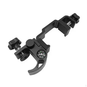 Зажим для столба с компасом Прочный, для съемки местности в полевых условиях, для оборудования с быстрым отсоединением, легко