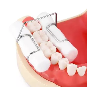 Зажим для стоматологического ватного валика Стоматологические принадлежности Зажим для ватного валика Фиксированные зажимы для ватных валиков