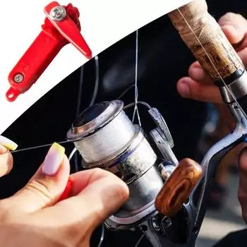 Зажим для строгальной доски для рыбалки Регулируемый винт Прочный зажим с защелкой для выпрямления лески Инструменты для выпрямления лески Рыболов Принадлежности для рыбалки на оффшорном троллинге красный