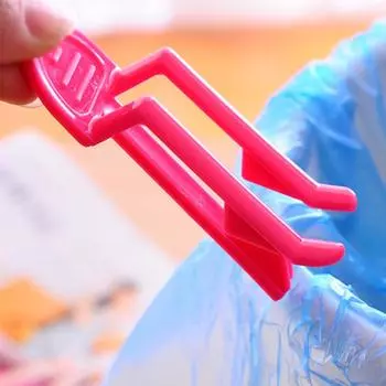 Зажим для сумки Кухонные принадлежности Случайный цвет Зажим для сумки легкий Зажим для мусорного мешка модный Мешок для хранения еды Зажим для мусорного ящика Ручная работа 1pc