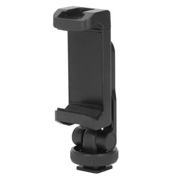 Зажим для телефона Адаптер крепления на штатив 1/4 дюйма Холодный башмак Портативный Регулируемый Зажим-держатель для телефона
