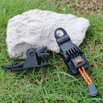 Зажим для тента для наружной палатки, пластиковый зажим, усиленный ветрозащитный зажим, большая подвесная пряжка, ветрозащитный трос, якорь, оборудование, аксессуар c