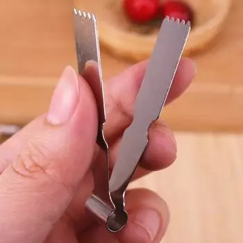 Зажим для теста из нержавеющей стали 1 шт. Многоцелевой зажим для хрустящих орехов, арахисовых хрустящих орехов и т. д.; Форма для булочек. 1pc