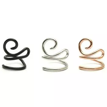 Зажим для ушного хряща, без пирсинга, зажим для ушей, C-образные серьги из нержавеющей стали, персонализированные серьги