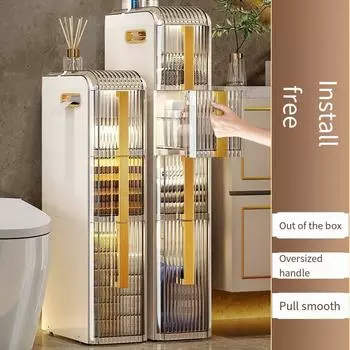 Зажим для ванной комнаты, полка для унитаза, акриловое хранилище, без установки, мобильный туалет для спальни, напольный органайзер для дома 2 layer