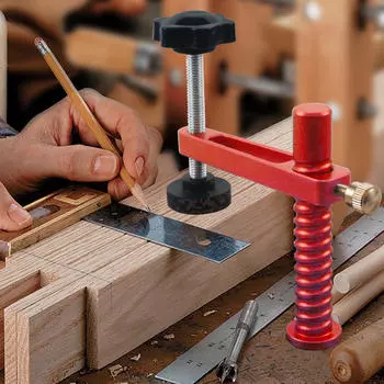 Зажим для верстака, ручной инструмент для деревообработки, красный for 19mm