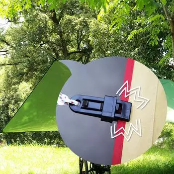 Зажим для ветровой веревки тента, многоразовый захват для палатки с зубцом, практичные гаджеты для отдыха на природе