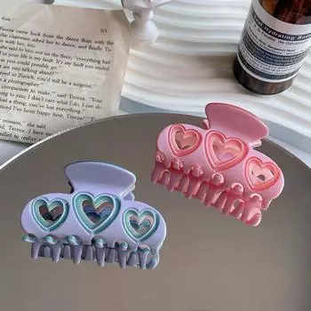 Зажим для волос «крабы» Темперамент Корейский держатель для хвоста Акула Зажим для волос Ацетат Женские заколки для волос фиолетовый