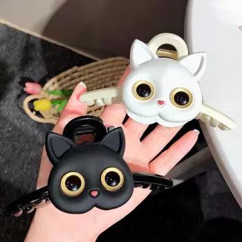 Зажим для волос с милым котом, зажим-коготь, большой коготь для волос для девочек, женщин, зажим для волос, головные уборы, аксессуары для волос для девочек и детей чёрный