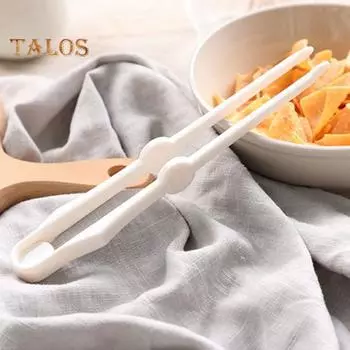 Зажим для закусок, небольшой захват еды, легкий, удобный зажим для закусок высокой твердости для дома белый