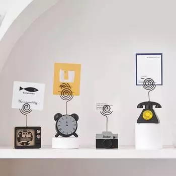 Зажим для заметок Мини Милый Настольный Зажим для карточек Творческий Милый Ретро Зажим для заметок Украшение стола style 7