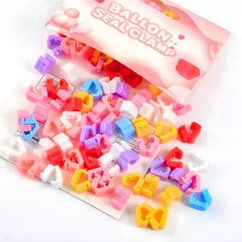 Зажим для запечатывания воздушных шаров С Днем Рождения Украшения для вечеринки Детские воздушные шары Аксессуары для свадьбы, дня рождения Воздушный шар для вечеринки по случаю рождения ребенка Мальчик Девочка as picture