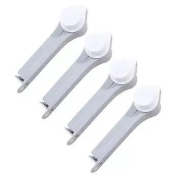 Зажим для запечатывания закусок, зажим для запечатывания свежих продуктов, пластиковый помощник, зажим для упаковки пищевых продуктов, зажим для пакетов для хранения продуктов One Size серый