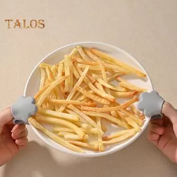 Зажим для защиты от ожогов «кошачья лапка», термостойкие кулинарные рукавицы, маслостойкая прихватка, зажим для герметизации пищевых пакетов для кухни белый