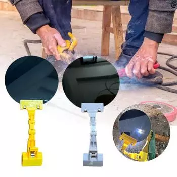 Зажим для затемняющей панели для сварки Регулируемое автоматическое затемнение Электрическая пайка Защитная маска Очки Сварочный шлем Альтернативный защитный чехол для дуговой сварки белый