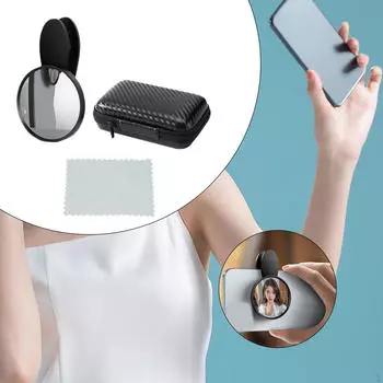 Зажим для зеркального отражения смартфона, зажим для камеры телефона, устройство для селфи, компактный,