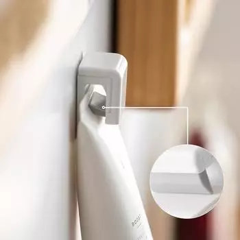 Зажим для зубной пасты в ванной комнате Белый бесследный крючок для туалетного чистящего средства Самоклеящийся белый зажим
