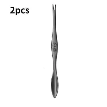 Зажим Инструмент для поедания крабов и лобстеров Крабы Зажим Игла 2 в 1 Бытовые инструменты Кухня Black Needle