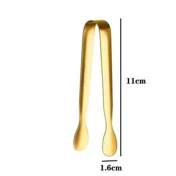 Зажим из нержавеющей стали 304 Щипцы для льда Хлеб Еда Зажим для барбекю Зажим для барбекю Барная утварь серебряный