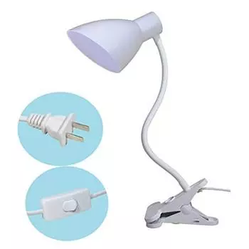 Зажим на светильник/зажимная лампа/современная настольная лампа белого цвета для гостиной, спальни, прикроватной тумбочки, офиса, домашняя светодиодная настольная лампа с зажимом и кронштейном One Size