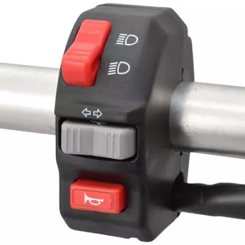 Зажим ручки коллективного переключателя мотоцикла Daytona, только левая сторона 70194 22,2 (Переключатель Hi-Low/Переключатель мигания/Переключатель звукового сигнала)