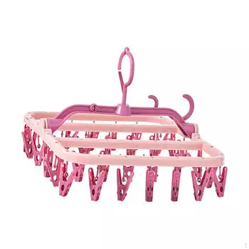 Зажим, вращающаяся на 360° вешалка для сушки одежды, полотенец, бытовая вешалка для носков, шарфа