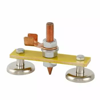 Зажим заземляющего провода для электросварки на станках по ремонту и формовке листового металла.