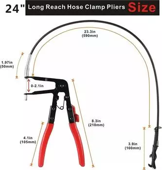 Зажимные клещи Гибкие хомуты для шлангов Тип кабеля Гибкий кабель Длинные автоматические хомуты для шлангов Прямой пучок шлангов Инструменты для снятия авторемонта