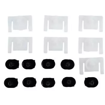 Зажимы черный+белый Прочный внешний вид Высокая надежность