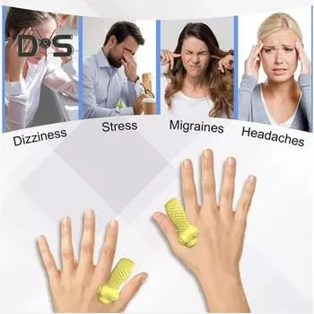 Зажимы для акупрессуры для облегчения мигрени, змеиный узор, массажные зажимы LI4, пластиковые зажимы для обтирания рта тигра, для снятия напряжения при головной боли синий