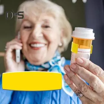 Зажимы для этикеток на флаконах с лекарствами, набор зажимов для многоразовых флаконов с таблетками, зажимы для бутылок для легкой идентификации лекарств, подходят для бутылок диаметром 1,2–2 дюйма 1pc