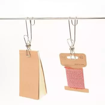 Зажимы для белья Домашние стеллажи для хранения Прищепки для одежды Зажимы для фотографий из нержавеющей стали Прищепки для одежды Зажимы для полотенец Крючки Стеллажи для белья 5pcs серебряный