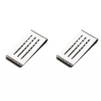 Зажимы для денег из нержавеющей стали, полый портативный держатель для зажима денег