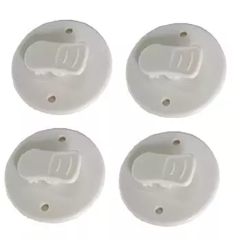 Зажимы для душевой занавески, ветрозащитный экран для душа, самоклеящиеся зажимы для штор, аксессуары для украшения дома для гостиной 4Pcs