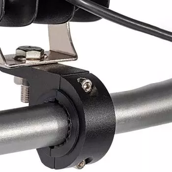 Зажимы для фар мотоцикла, кронштейны, комплект зажимов для трубок для крепления фонаря мотоцикла 7.3*5 чёрный