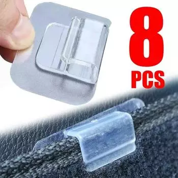 Зажимы для фиксации автомобильных подножек Универсальные самоклеящиеся нескользящие наклейки для напольного ковра Аксессуары для органайзера ковриков салона автомобиля