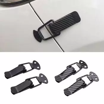 Зажимы для фиксации крюка бампера автомобиля, 2 шт., крепление для переднего и заднего бампера, зажим для фиксации крюка бампера автомобиля, прочные быстросъемные зажимы красный