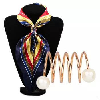 Зажимы для футболок, зажим для шарфа, кольцо, элегантные шарфы с пряжкой на талии, модный держатель для одежды