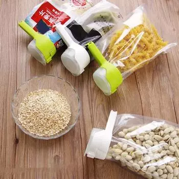 Зажимы для герметизации пищевых продуктов Yousheng с носиками для заливки, зажимы для пакетов с пищевыми чипсами, зажимы для пакетов с сохранением свежести, кухонный органайзер серый