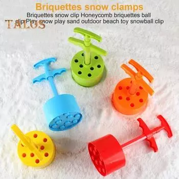 Зажимы для изготовления снежков, детские зажимы для изготовления снежков, игрушки для зимних игр на открытом воздухе, пластиковые инструменты для песка на пляже красный