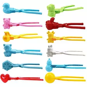 Зажимы для изготовления снежков, зажимы для снега, игрушечные зажимы в форме животных, зажимы для снежков, многофункциональные зажимы для снежков, симпатичные для пляжа на открытом воздухе B