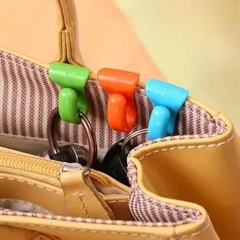Зажимы для ключей Пластиковый крючок для пакета Зажимы для ключей Держатель ключей Крючок Папка для кошелька Сумки Рюкзаки