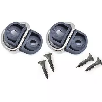 Зажимы для крепления деталей 2X Аксессуары Крепления для грузовых сеток Зажимы Практичные кольца Петли для подвешивания Крюк для крепления багажника CHINA